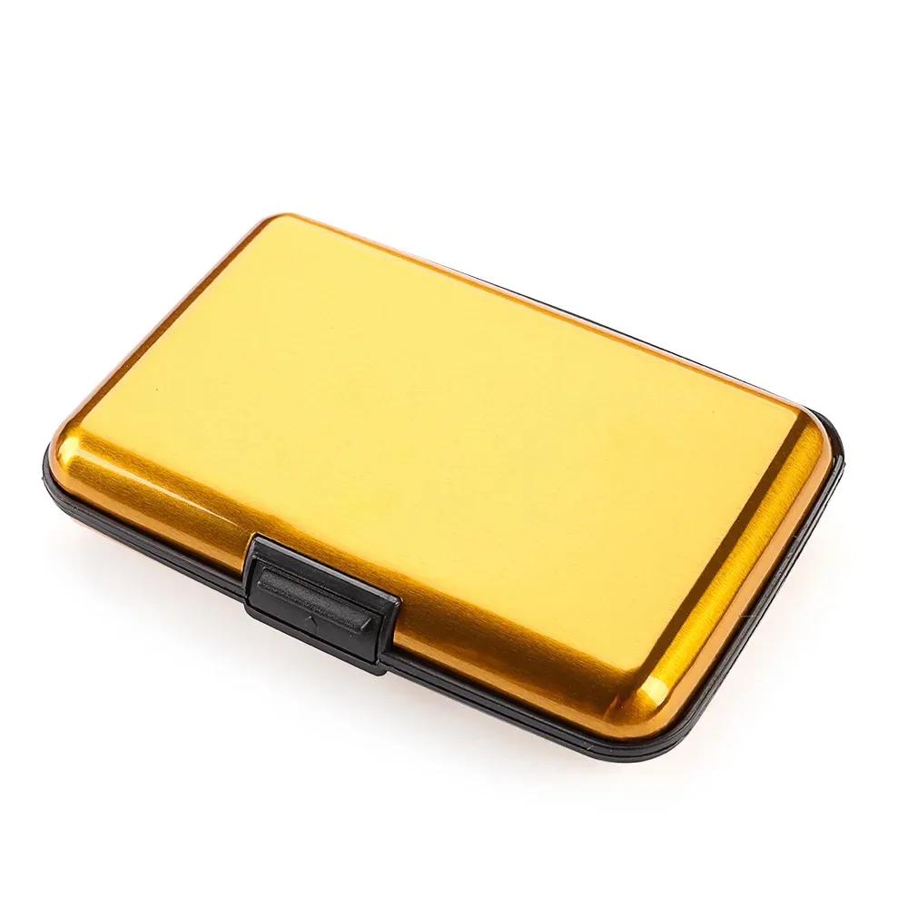 RFID Blocking Credit Card Holder Coin Purse Aluminum Metal Waterproof Anti-Theft Wallet Business for Men Women Card Case