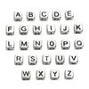 Acrylic English Letter Cube Beads For DIY Necklace Bracelet Earrings Jewelry Making Craft Accessories