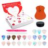 Yousheng Valentine's Day Guitar Picks Advent Calendar 24-Day Countdown Calendar with Guitar Picks And Accessories for Guitarists Music Lovers