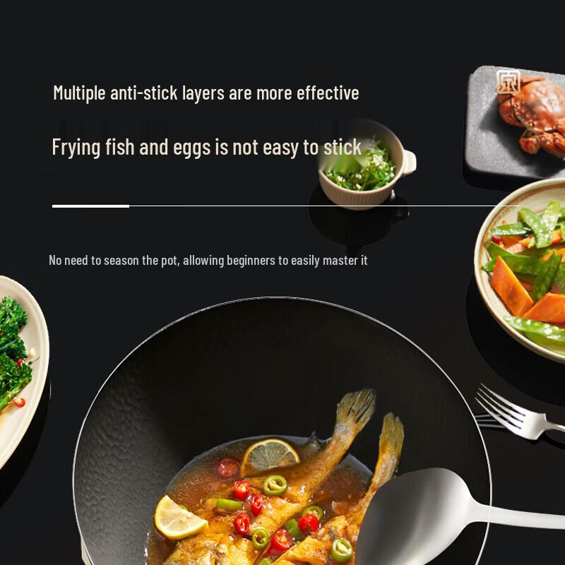 Zhang Xiaoquan 32cm Titanium Non-stick Iron Wok
