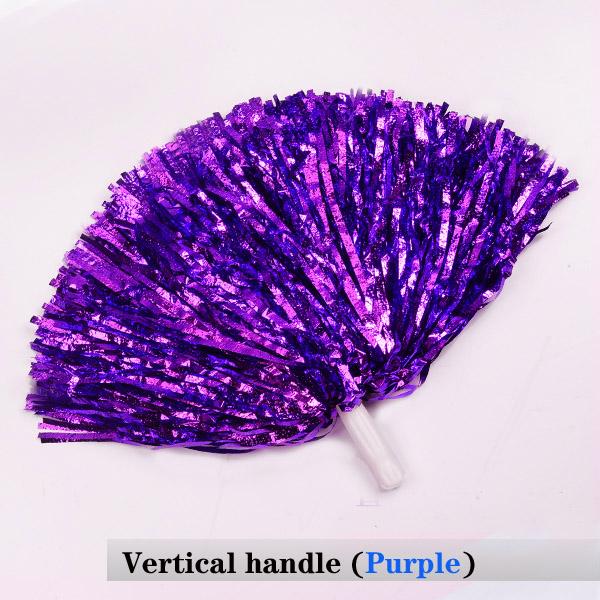 Cheerleading Pom Poms with Handle Cheer Balls Gold Yellow Pink Red Green Blue for Hand Dance Women Girl Kids Pompoms Accessories