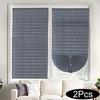 2PCS/Set Half Blackout Windows Curtains Folding Curtains Bathroom Kitchen Balcony Office Blinds Non-Woven 60/90x180cm