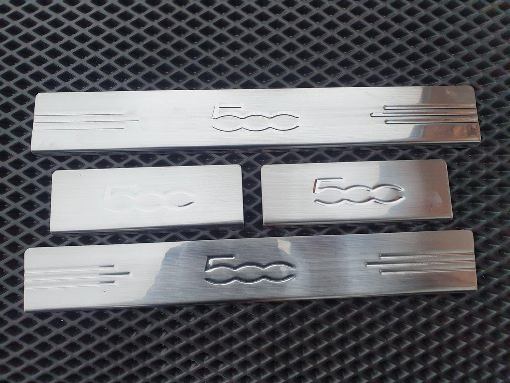 Door Sills 500L (Carmos, 4 Pcs, Stainless Steel) for Fiat 500/500L