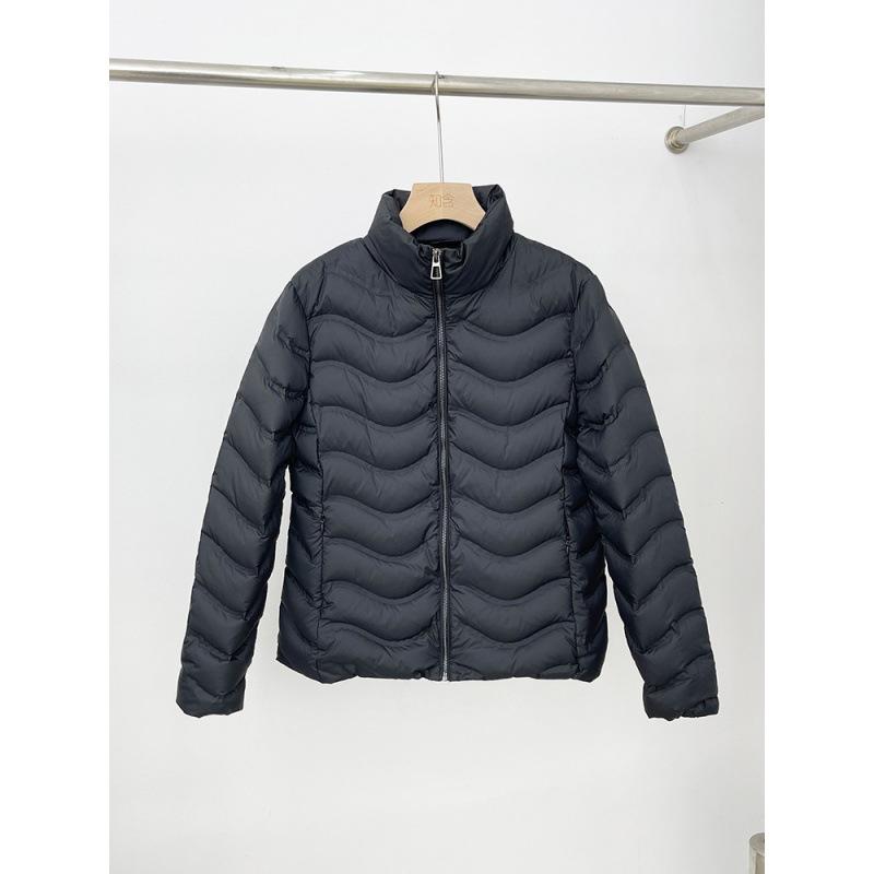 Autumn and winter white duck down temperament light down jacket women's short winter fashion jacket women's pressure glue stand-up collar