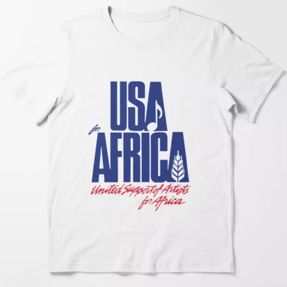 США For Africa Мы - Мир Футболка - Унисекс Футболка Премиум Качества XXL