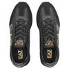 Emporio Armani EA7 Dettaglio Logo in Pelle Punta Tonda Allacciatura Scarpe Basse Casual Unisex Scarpe Casual Nere 7X000541AF18609MZ177