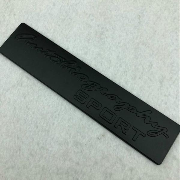 1 Stücke 16,8 cm * 3,1 cm Metallbeschichtung Autoabzeichen SPORT Logo Heckaufkleber für Land Rover Emblem Aufkleber