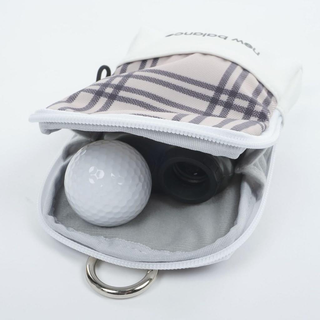 New Balance Golf Multi-Holder [Leopard Print Double Check] (with Shoulder Strap) / 012-5184512 041_Beige FR