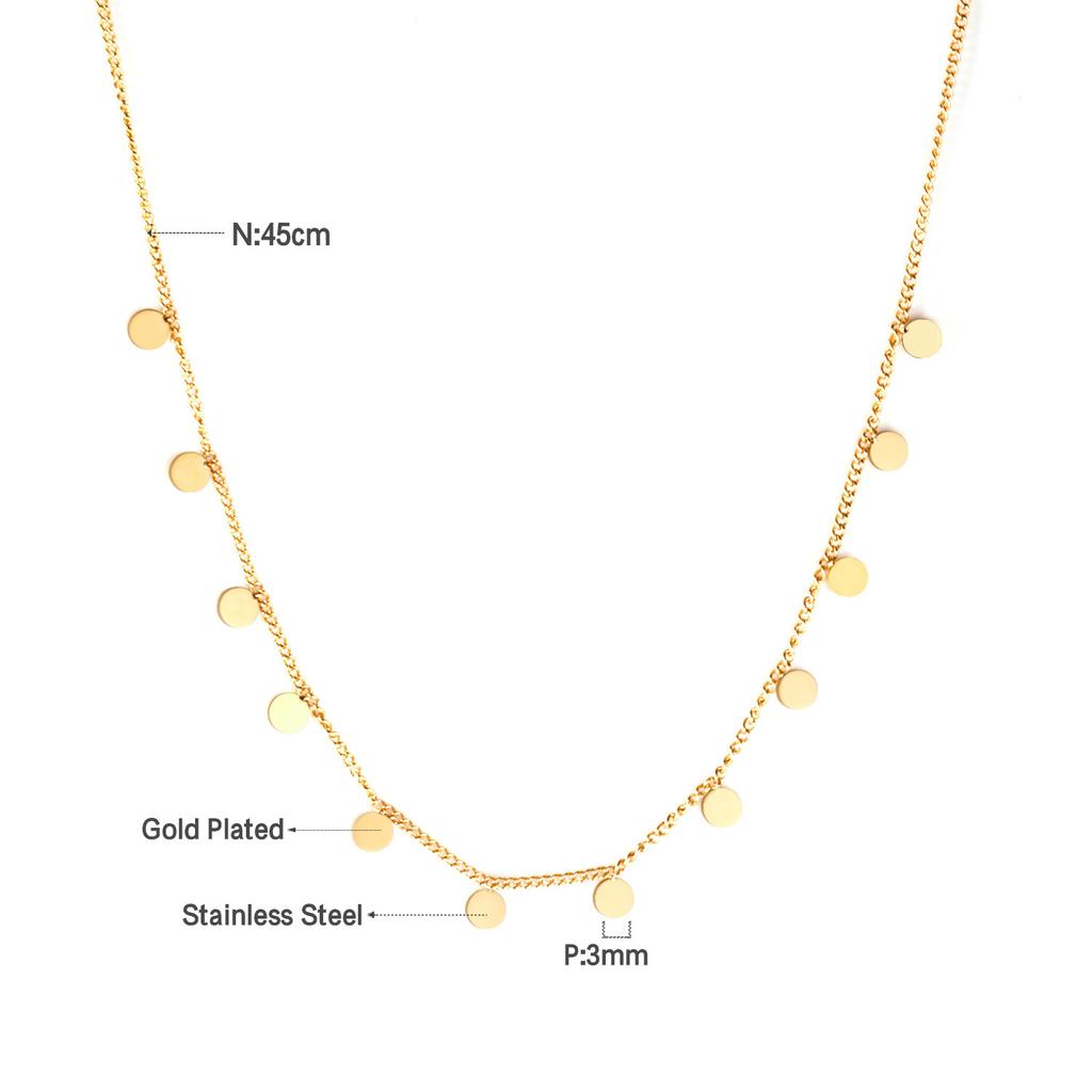 Simple And Versatile Rectangle Pendant Necklace Minimalist Luxury Women's Jewelry Accessory