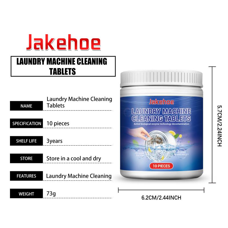 Washing Machine Cleaning Effervescent Tablets - Highly Effective At Cleaning Front and Drum Washing Machines, Removes Odors,