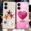 For Vivo V60 Lite Case Case Sweet Love Heart Flower Soft Silicone TPU Cover For Vivo V60 Lite 4G 5G Phone Cases Protective Coque