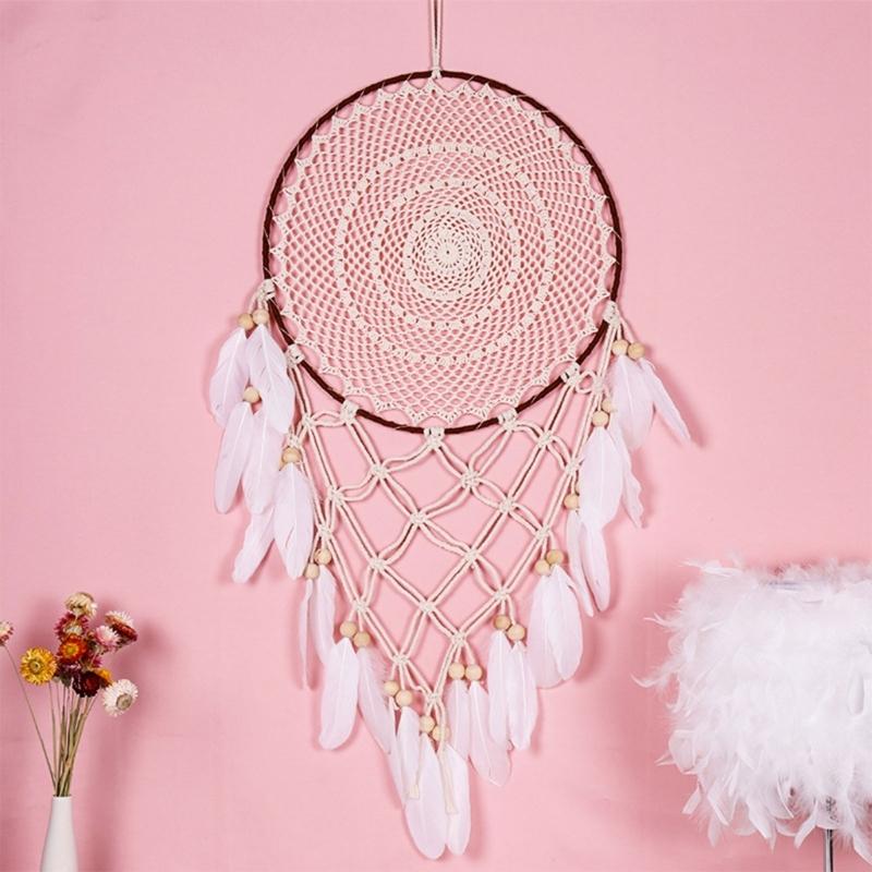 KX4B 43inch Woven for Car Home Homemade Wind Chimes Ornaments