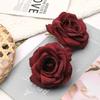 30pcs/Lot 9cm-10CM Large White Rose Artificial Silk Flower Heads DIY Wedding Decoration Wreath Scrapbooking Craft Fake Flowers