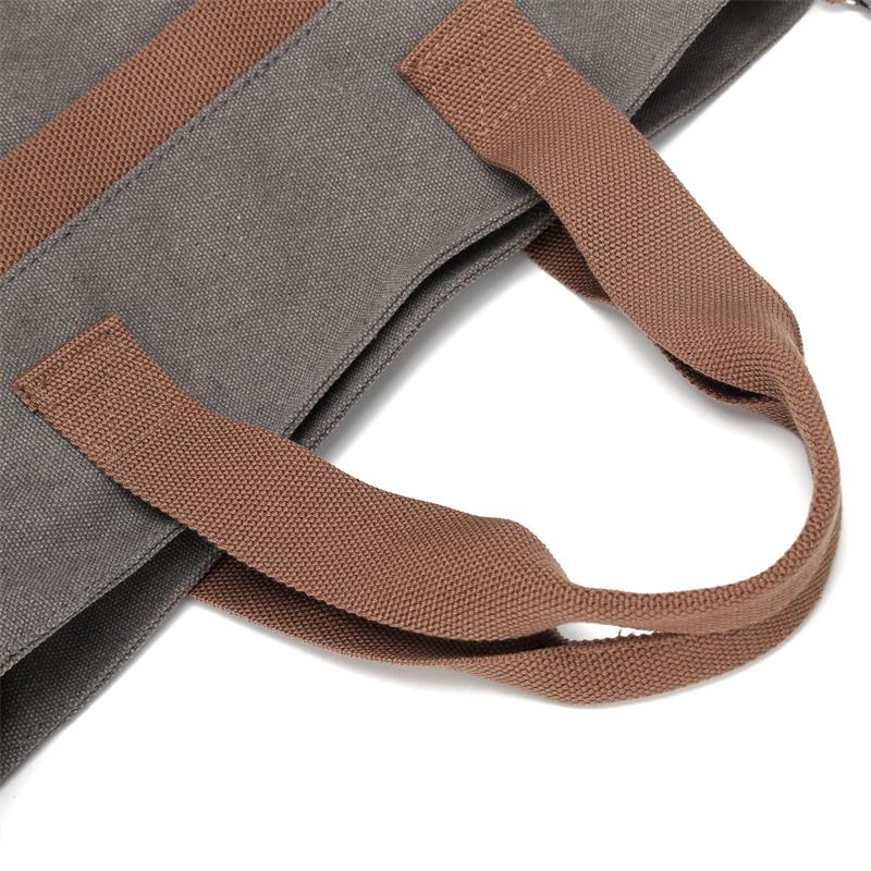 Women's Large Capacity Tote Bag Retro Student Crossbody Bag Canvas Shoulder Bag