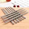 Healthy Hollow Tableware Chop Stick Non-slip Chopstick Stainless Steel