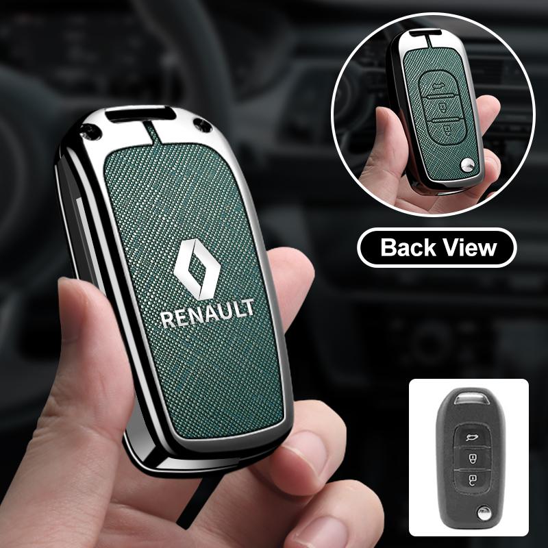 For Renault 2026 New Hub Caps Leather Car Key Cover for Renault Austral Kadjar Clio Megane Captur Arrana Kolaos Zoe Scenic Dacia