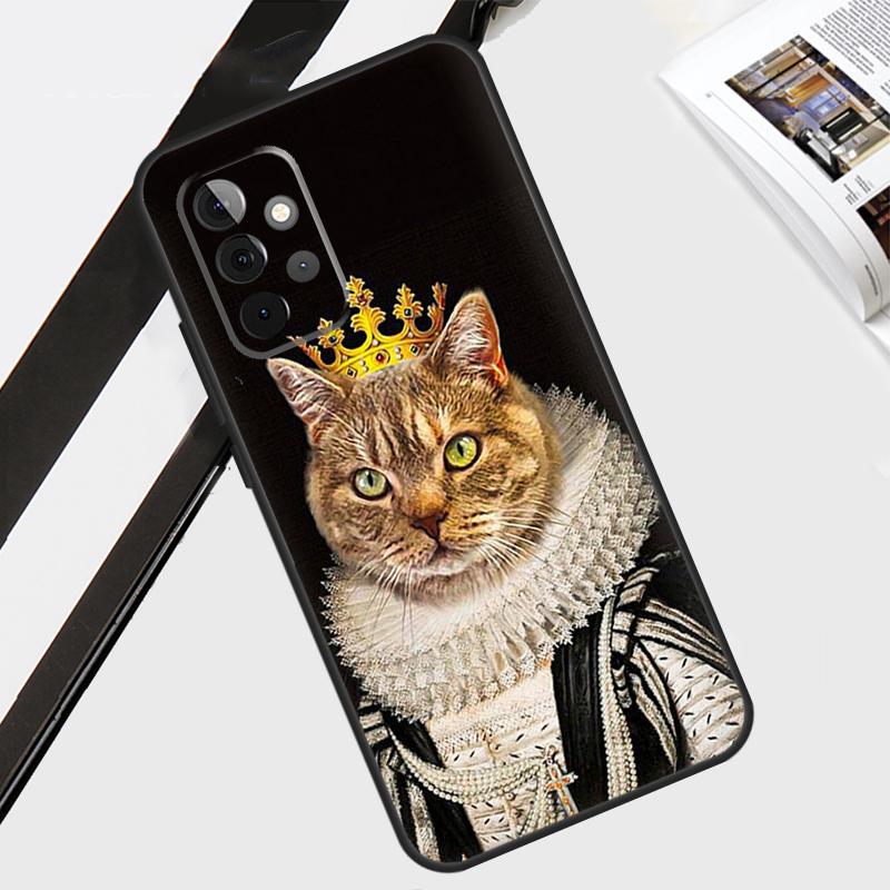 Renaissance Cats Rich Art Case For Samsung Galaxy A12 A22 A32 A52 A56 A36 A26 A16 A06 A54 A34 A14 A13 A53 A15 A35 A55