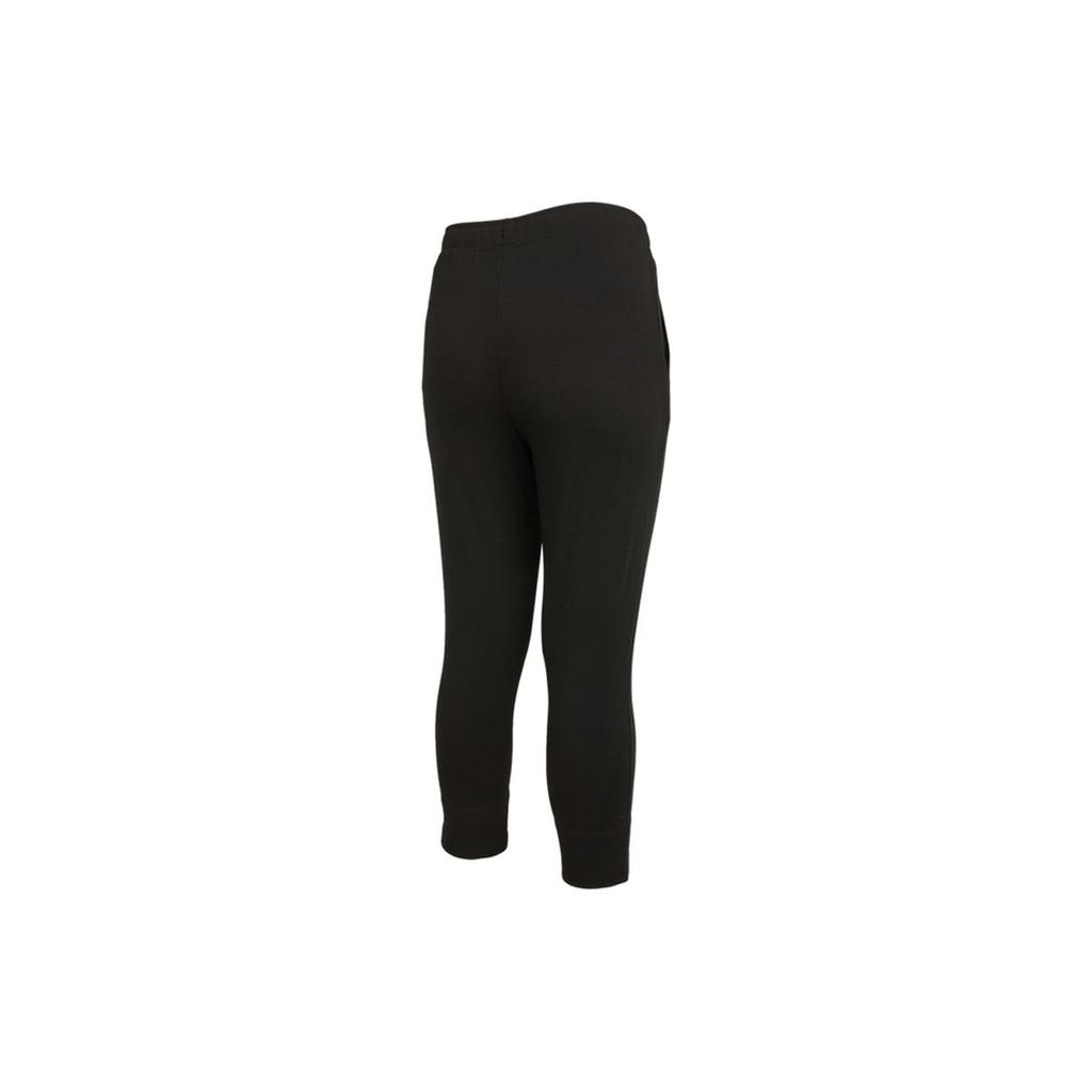 Puma Sports Training Drawstring Knitted Cropped Pants Women Bottoms Black 534120-01