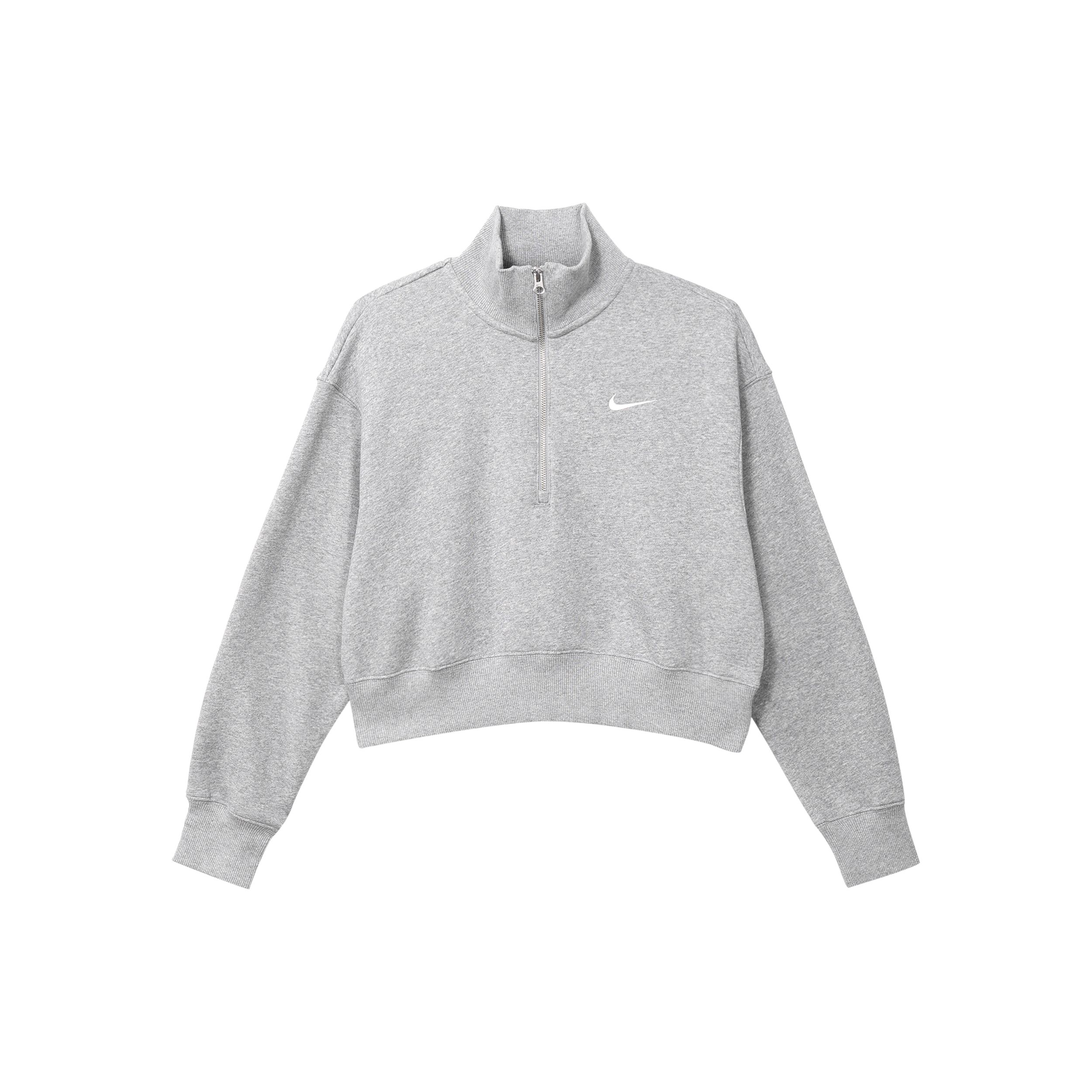 

Nike Однотонная укороченная рубашка-поло с длинным рукавом и принтом логотипа, женские топы, серый DQ5768-063 XXL