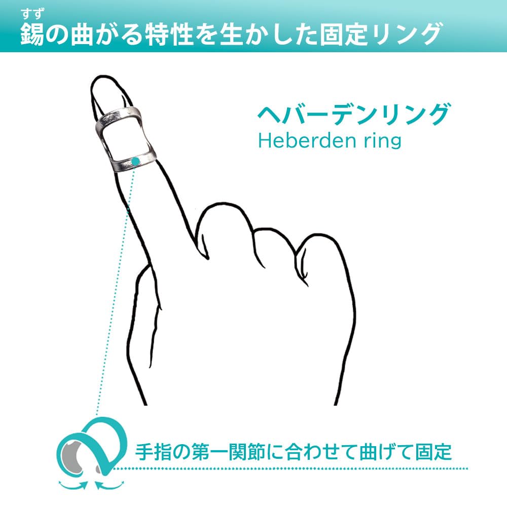 Hebaden Ring Hand Finger Nippon Sigmax Finger Tuberosity Fixation Support Hebaden Ring Joint First Joint Tin Deformation Medical Orthopedic