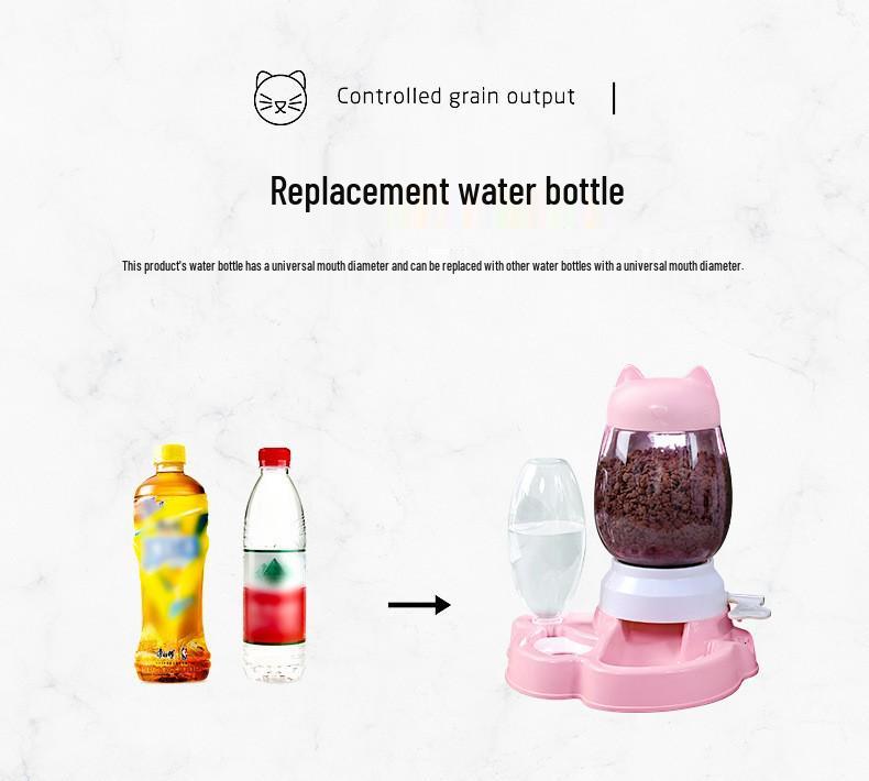 Katzen- und Hunde-Futterautomat und Wasserspender mit Puzzle-Funktion