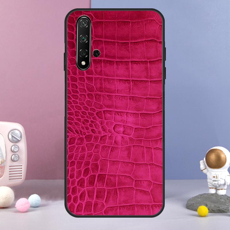 Crocodile Pattern Print Case For Huawei P40 Lite P20 P30 Nova 11 Pro 3i 7i 8i 11i Y91 Y60 Y70 Y61 Y90 9 10 SE Cover