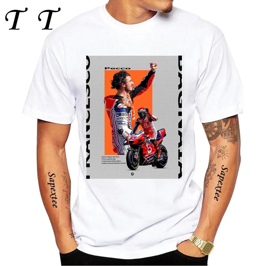 Pecco Bagnaia 63 Francesco 2025 World Champion Gift Classic T-Shirt Boy Casual T Shirts Harajuku Motorcycle Sport White Tee