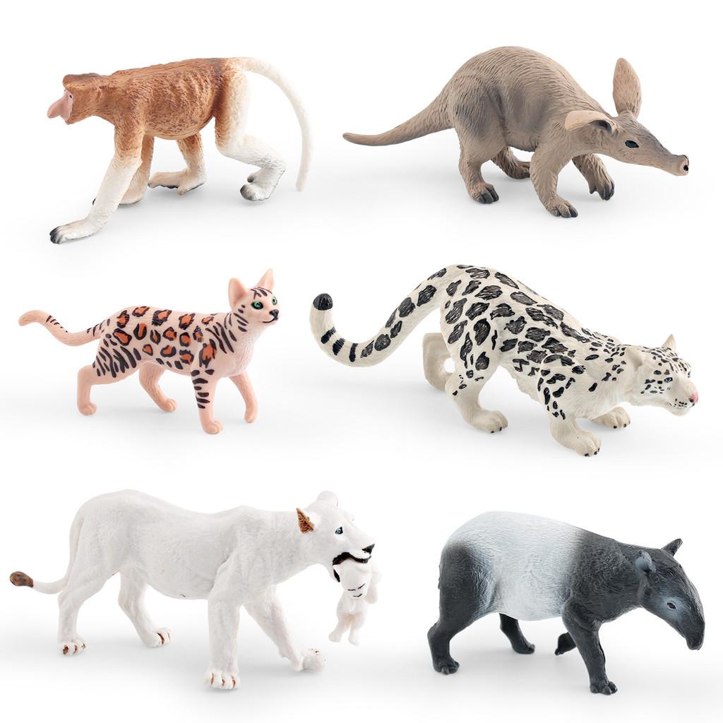 Wild Animal Pvc Model Set With Static Animal Figurines For Collector Display