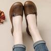 Comfort Soft Cowhide Women's Shoes Retro Ethnic Style Shoes Genuine Leather Single Shoes Square Heeled Autumn Loafers Female