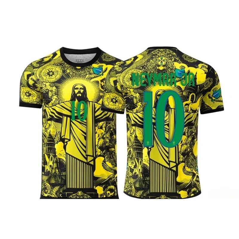Football Training T-Shirt Special Edition Brazilian Jesus Redeemer 3D Print Sports Short Sleeve 2025new