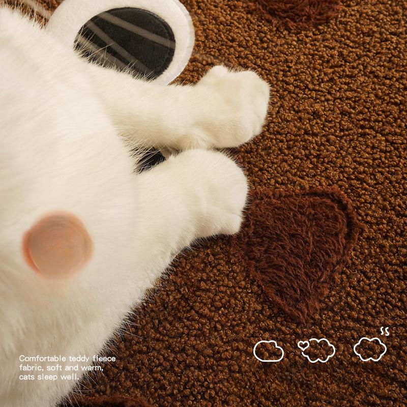 New Sandwich Biscuit Cat Nest Autumn and Winter Cold Protection Cat Sleeping Closed Cat House Cat Bed Pet Nest Kennel Supplies