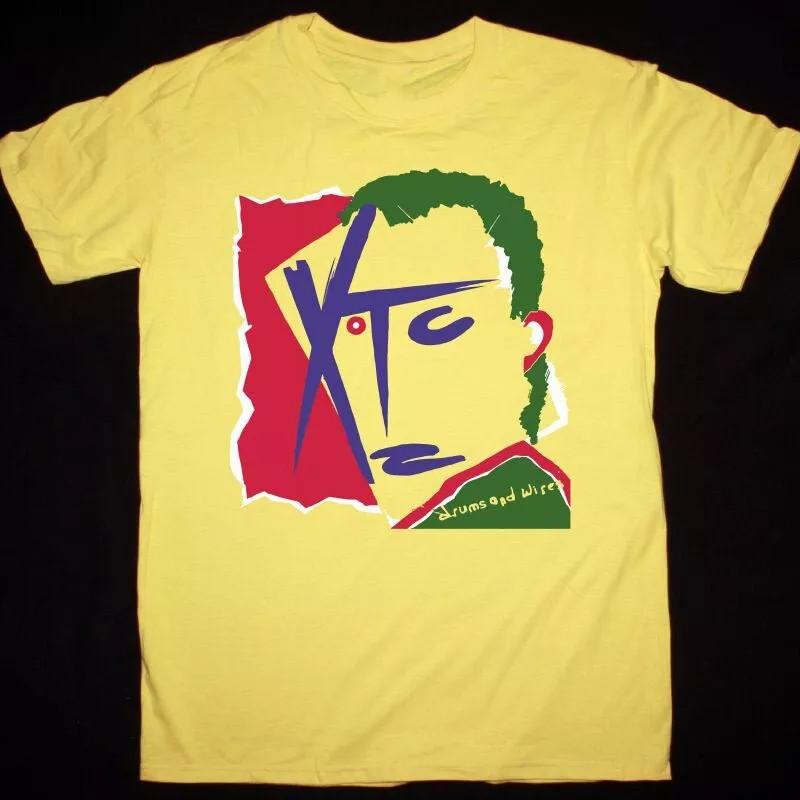 Vtg XTC Band DRUMS AND WIRES Cotton Yellow All Size Shirt XXXL