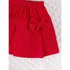 Children's Sweet Suit Spring and Autumn Girls Bubble Sleeve Love Top + Bow Skirt 2pcs Kids 6M-3Y Clothing