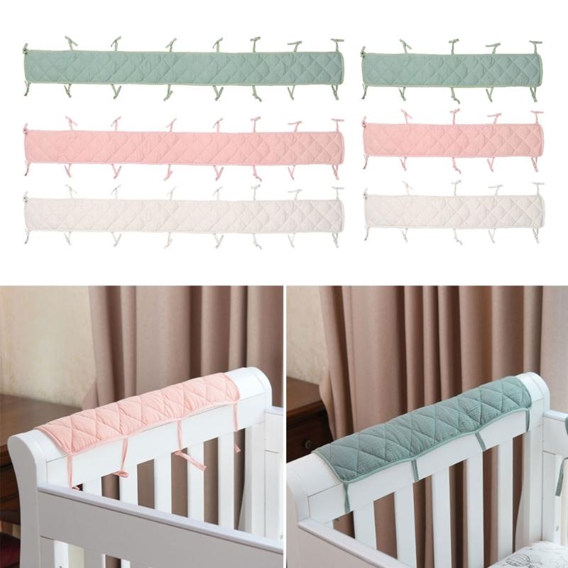 Pare-chocs de lit, housse de rail de lit de bébé 3 pièces, coussin de