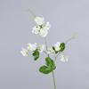 3pcs Silk Cloth, Iron Wire Sweet Pea Artificial Flower Single Stem Faux Flower  Home Vase Decoration