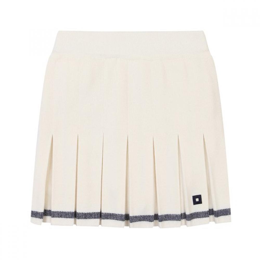 Onoff Women S Knit pleatS culotteS Of4052lb White 34