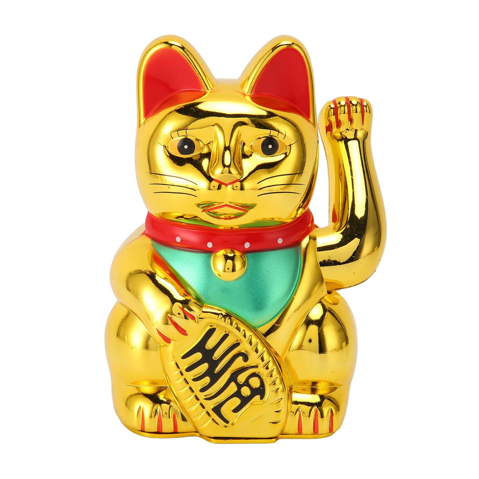 

6-дюймовая пластиковая электрическая фигурка кошки удачи Lucky Cat для прихожей, подарка к открытию нового магазина