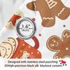 Christmas Gingerbread Man Digital Print Blackout Curtain – Polyester, Thickened, Sun Protection