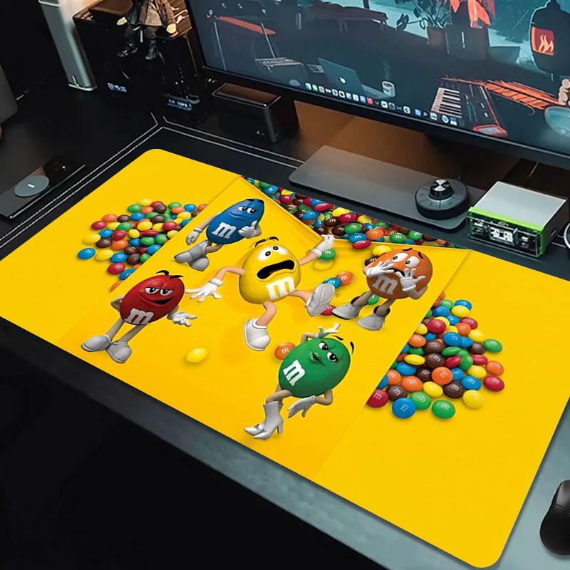 M&M's Podkładka pod mysz Duży rozmiar Podkładka na duży stół do gier Antypoślizgowa Podkładka pod laptopa Tablet Duża podkładka pod mysz XXL Mata na mini PC z obszyciem