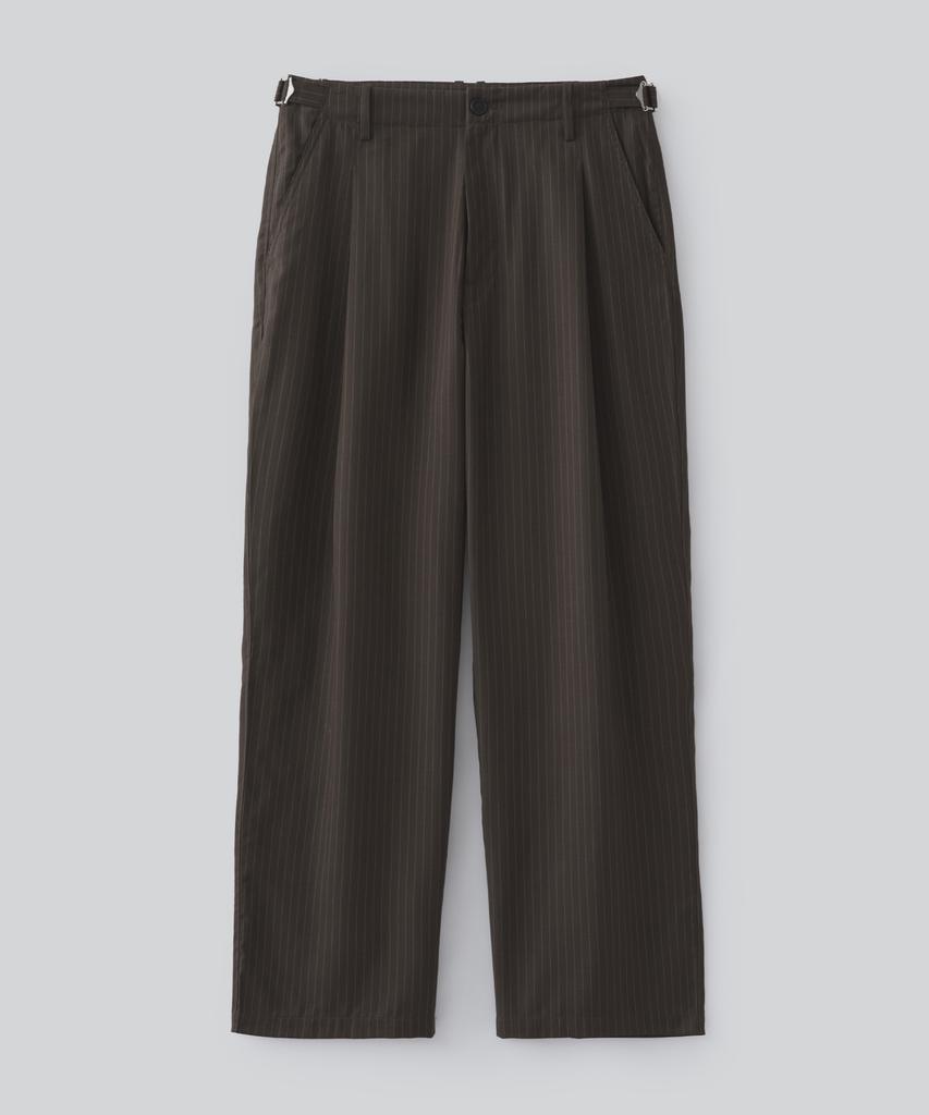 Pabeulega Arco Stripe Pants (Dark Brown)