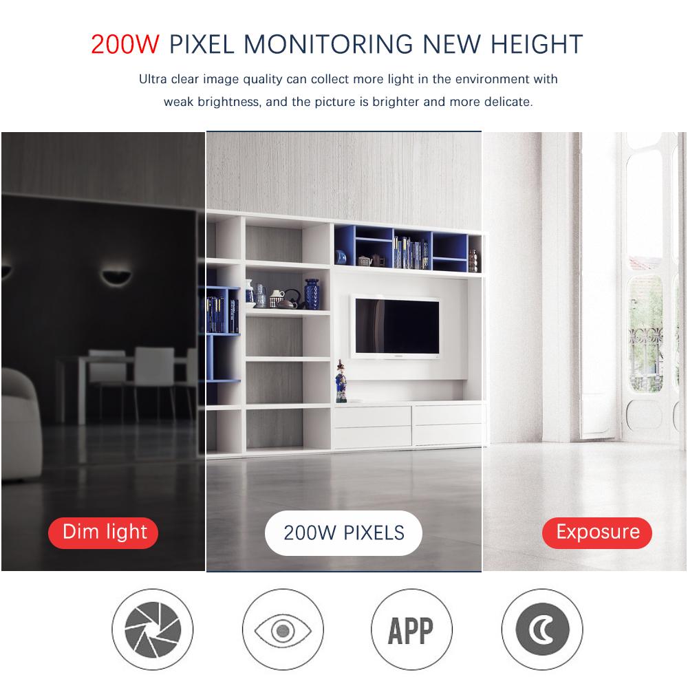 200W Waterproof Night Vision Home Security CameraWireless Wifi IP Camera