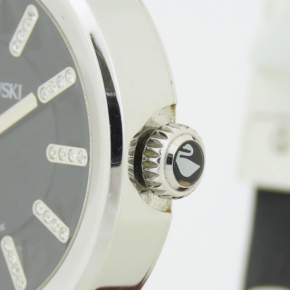 Used SWAROVSKI Watches Piazza Stainless Steel/Swarovski Silver black