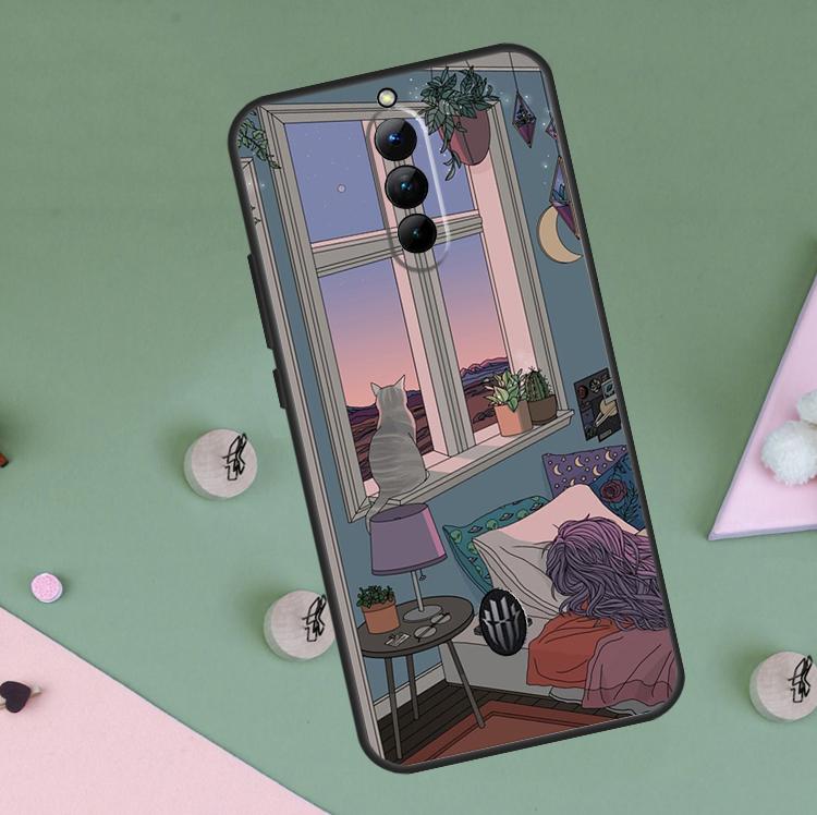Cartoon Cute Cats Case For Red Magic 8 9 10 Pro Plus 6 6S 7S 7 Pro 5G 6R RedMagic 10S 8S 9S Pro Plus Cover