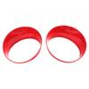 Front Light Headlight Bezels Trim Cover ert Eyes for 2018+ Jeep Wrangler JL Fog Lights Lamps Eyelid Eyebrow Strip Cover Trim