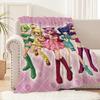 Cartoon Cute Classic Anime T-Tokyo M-Mew Mew Blanket Flannel Warm Soft Plush Blanket Sofa Living Room Office Bedroom Travel Gift