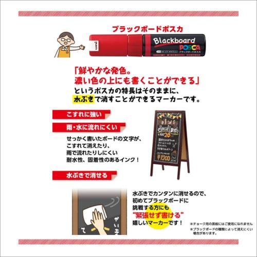 Mitsubishi Pencil Water-based Pen Black Board Posca Bold 8 Colors PCE2508K8C