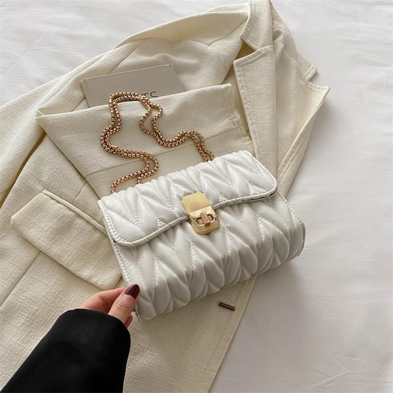 Trendy Vintage Commuter Bag Stylish Summer 2024 Shoulder Crossbody Square Pu Bag