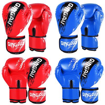 Boxerské rukavice Dětské Dospělé PU Kůže Muay Thai Guantes De Boxeo Volný Boj MMA Rukavice na trénink s boxovacím pytlem pro muže a ženy