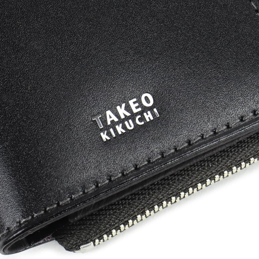 TAKEO KIKUCHI Coin Limited Mini Card Genuine Cowhide Black Case, Edition, Multi-Purse, Wallet, Case, Leather, 3062,