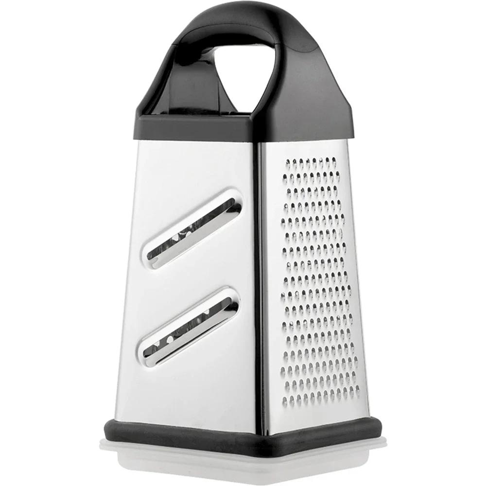 Multipurpose Grater Vegetable Slicer Four-Side Box Grater Stainless Steel Potato & Radish Slicer Garlic Grinder Kitchen Gadgets